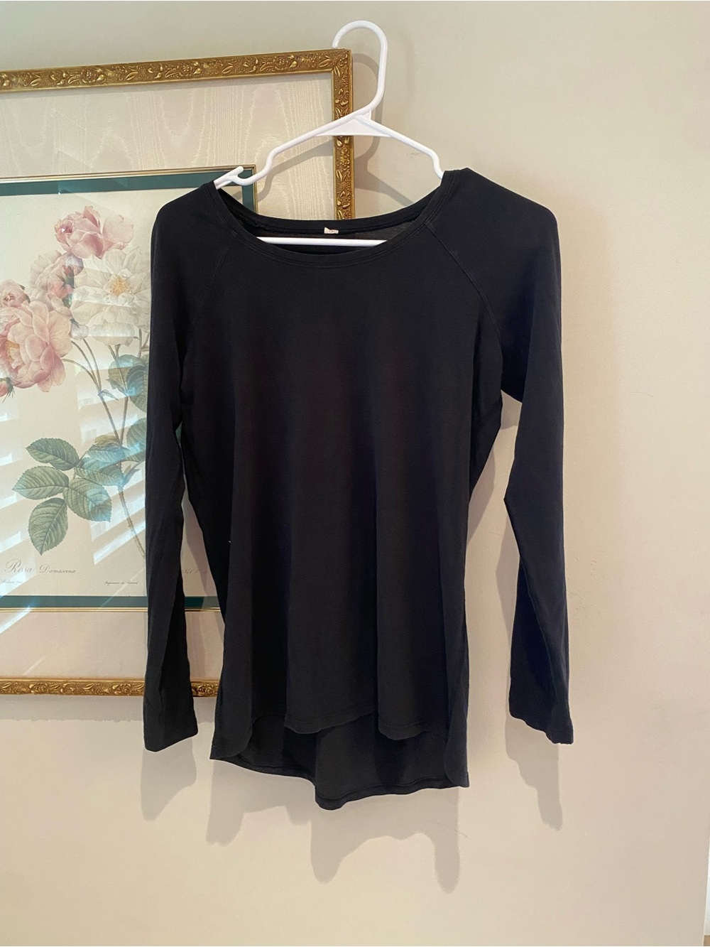 lululemon athletica Black Long-Sleeve Scoop Neck Top
